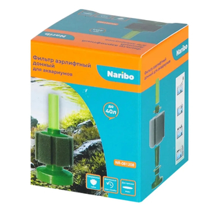 NR-081208 Naribo Фильтр аэрлифтный донный XS (губка) 5,5х5,5х12,5см