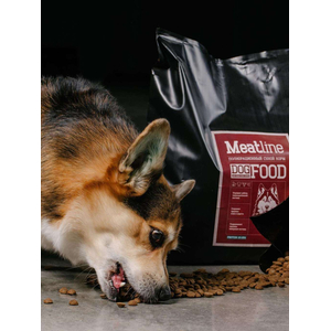 Сухой корм МИТЛАЙН 12кг для собак всех пород Meatline с рыбой и говядиной