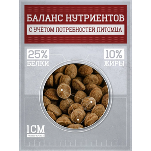 Сухой корм МИТЛАЙН для собак всех пород Meatline с рыбой и говядиной