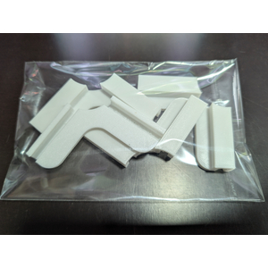 УГОЛКИ ДЕРЖАТЕЛИ ПОКРОВНОГО СТЕКЛА 4 ШТ ( НА СТЕКЛО 5 ММ ) БЕЛЫЕ