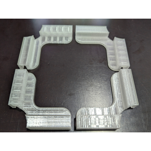 УГОЛКИ ДЕРЖАТЕЛИ ПОКРОВНОГО СТЕКЛА 4 ШТ ( НА СТЕКЛО 5 ММ ) ПРОЗРАЧНЫЕ