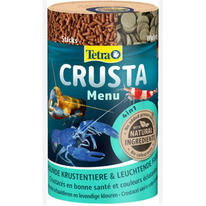 TetraCrusta Menu 100мл - специальный корм для раков и креветок. В одной баночке - 4 вида корма