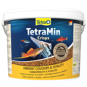 TetraMin Crisps (чипсы) 10л Основной корм для всех видов аквариумных рыб (Германия)