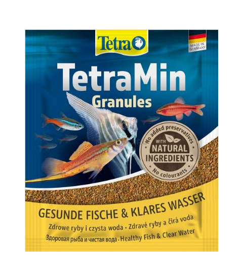 TetraMin Granules 15г (пакетик) - корм для всех видов рыб
